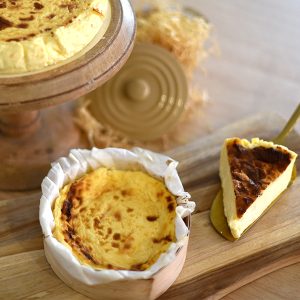 Tarta de queso vasca